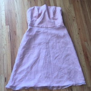 Pink sleeveless formal dress